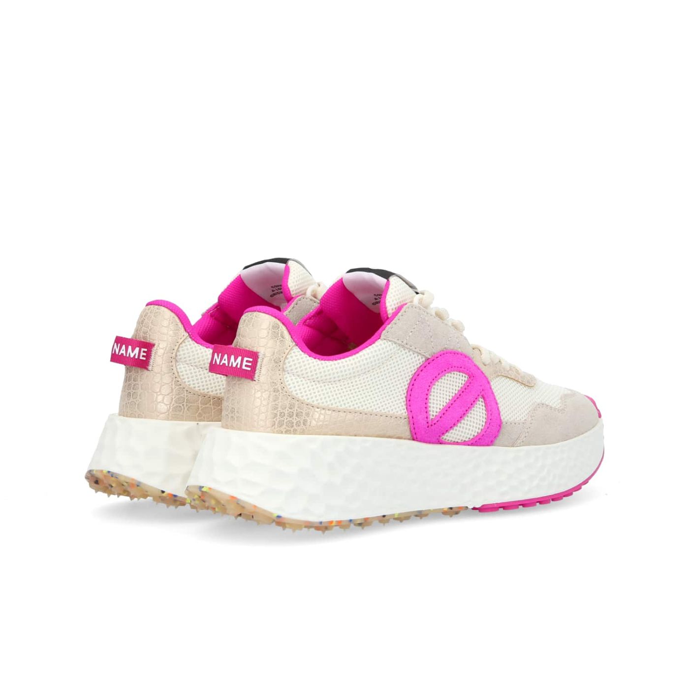 CARTER JOGGER W - RENO/MASTER - BLANC CASSE/FUCHSIA